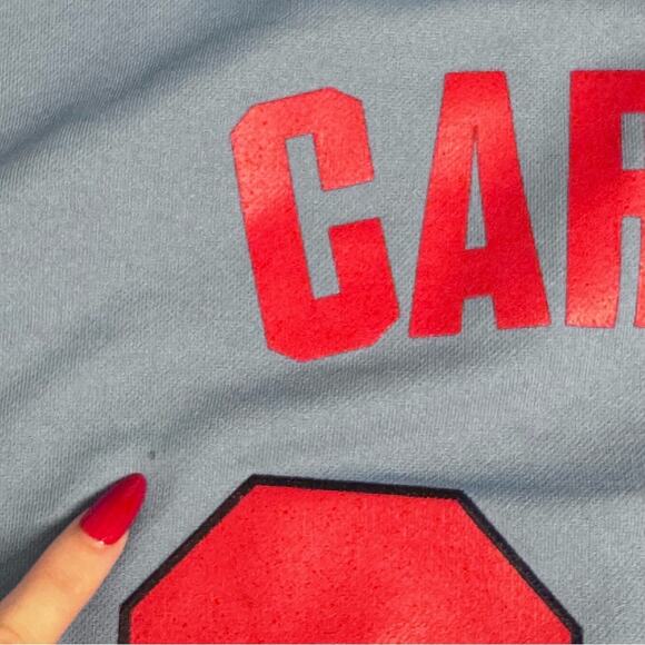 Vintage Minnesota Twins Rod Carew #29 Jersey Tee Powder Blue Size Large - Picture 5 of 7